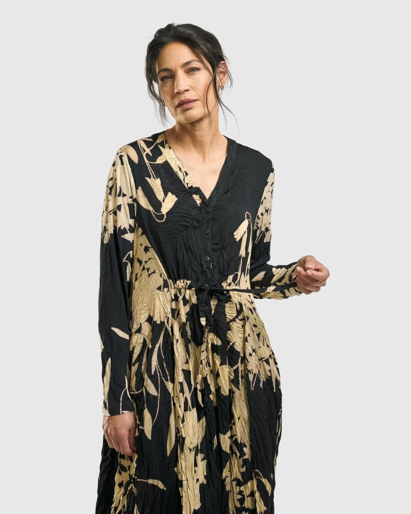 Women Alembika Dresses<Rosemary Crinkle Tie Dress, Floral