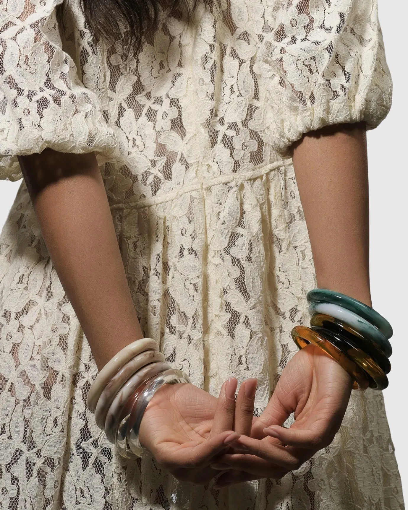 Women Alembika Jewelry<Rounded Bangle Bracelet, Jade