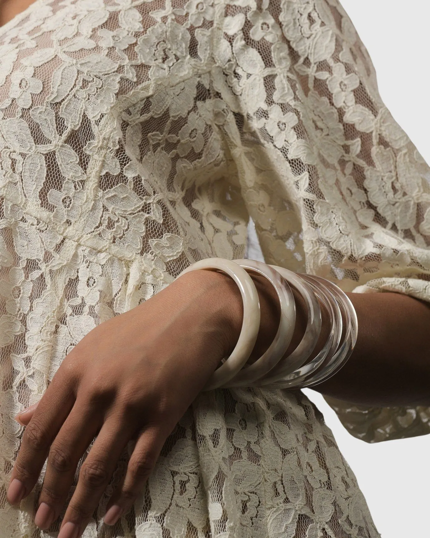 Women Alembika Jewelry<Rounded Bangle Bracelet, Oat