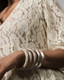 Women Alembika Jewelry<Rounded Bangle Bracelet, Oat