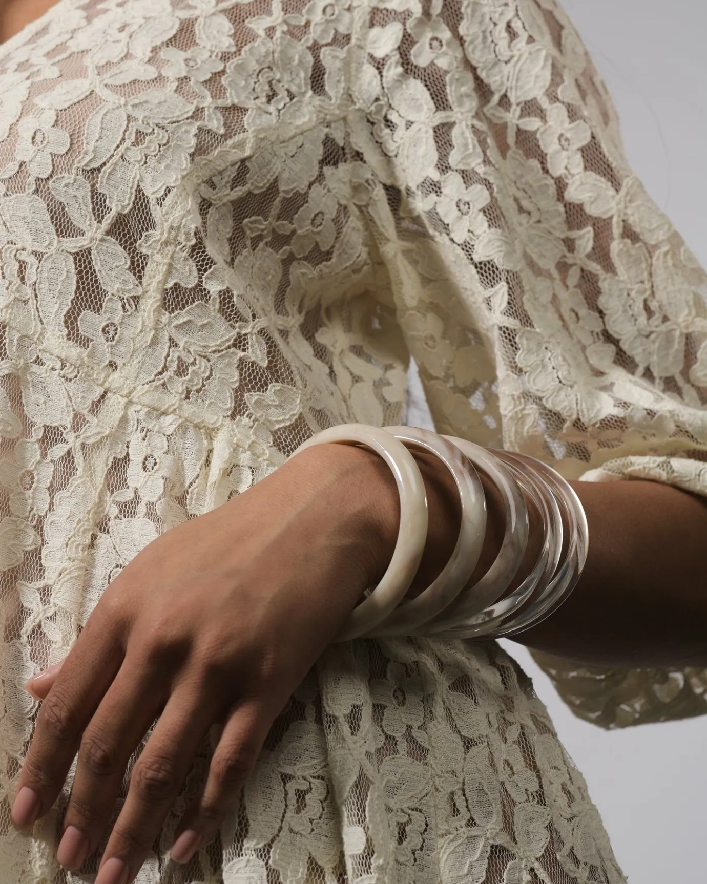 Women Alembika Jewelry<Rounded Bangle Bracelet, Oat