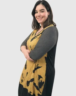 Women Alembika Dresses<Ru Crinkle Cocoon Dress, Yellow