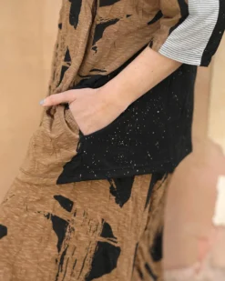 Women Alembika Plus<Ru Crinkle Dolman Top, Sepia