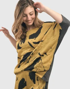 Women Alembika Tops & Tunics<Ru Crinkle Dolman Top, Yellow