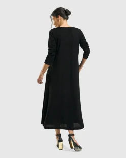 Women Alembika Plus<Sabrina A-Line Dress, Black