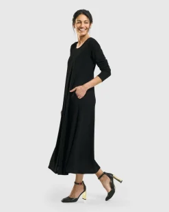 Women Alembika Plus<Sabrina A-Line Dress, Black