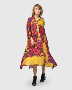 Women Alembika Plus<Saffron Shirt Dress, Bouquet