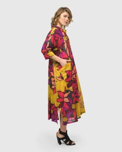 Women Alembika Plus<Saffron Shirt Dress, Bouquet
