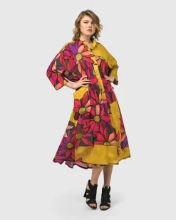 Women Alembika Dresses<Saffron Shirt Dress, Bouquet