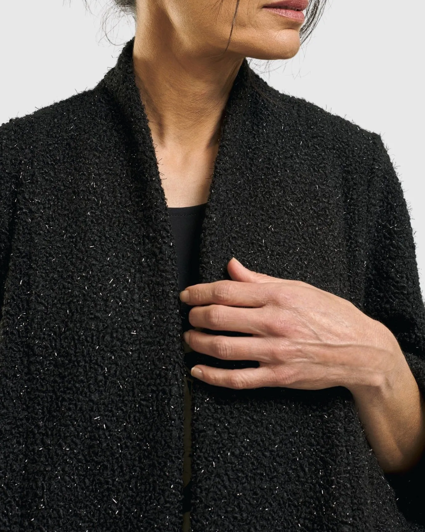 Women Alembika Plus<Sagittarius A-Line Jacket, Charcoal