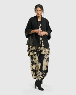 Women Alembika Plus<Sagittarius A-Line Jacket, Charcoal