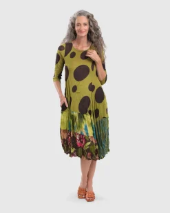 Women Alembika Dresses<Sara Swing Dress, Olive