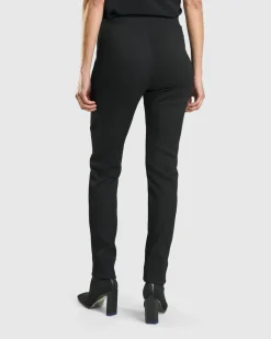 Women Alembika Plus<Savant Slim Leg Trousers, Black
