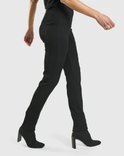 Women Alembika Plus<Savant Slim Leg Trousers, Black