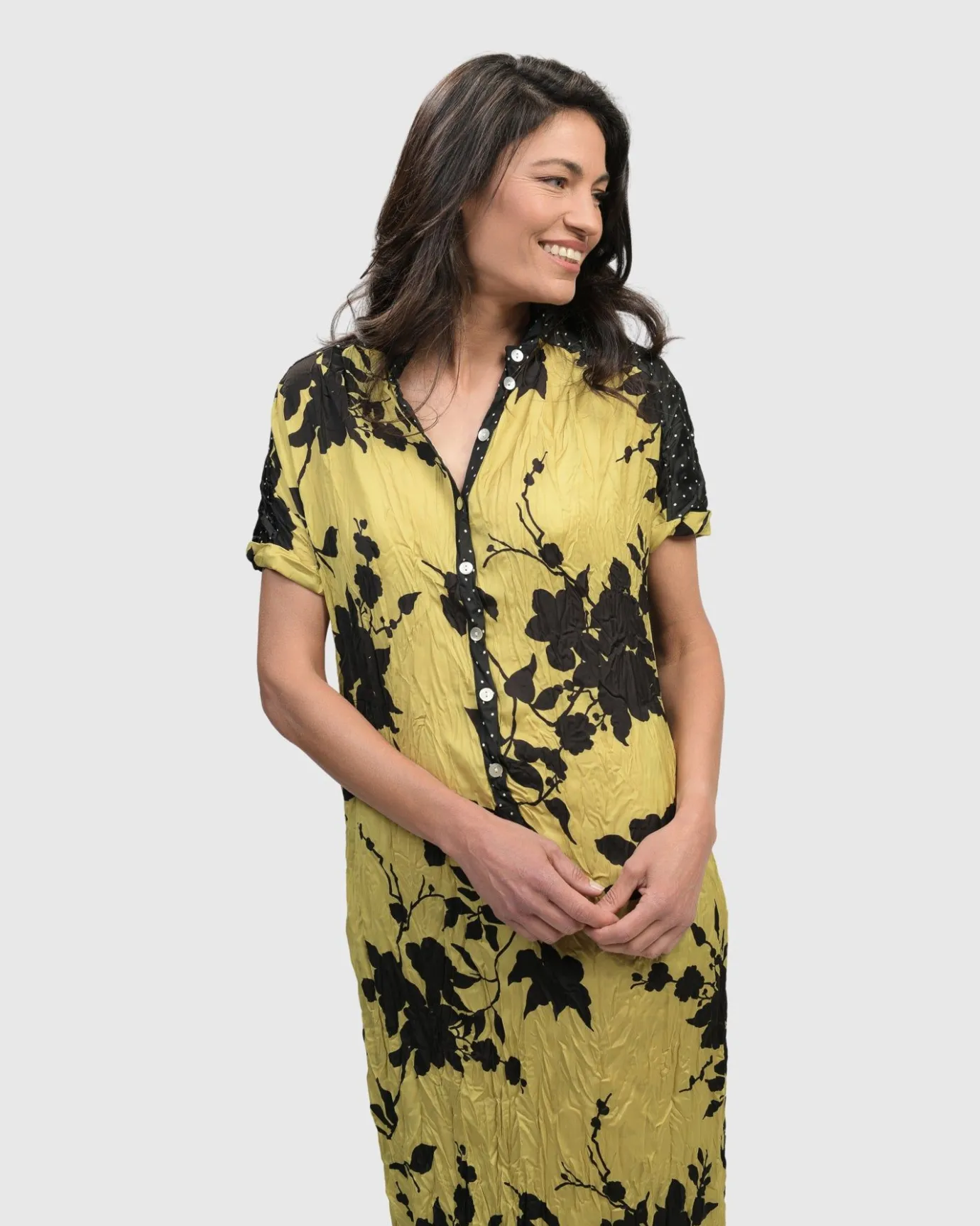 Women Alembika Plus<Sbagliato Button Down Dress, Mix