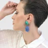 Women Alembika Jewelry<Sea & Sky Drop Earrings, Green/Blue