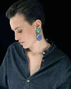 Women Alembika Jewelry<Sea & Sky Drop Earrings, Green/Blue