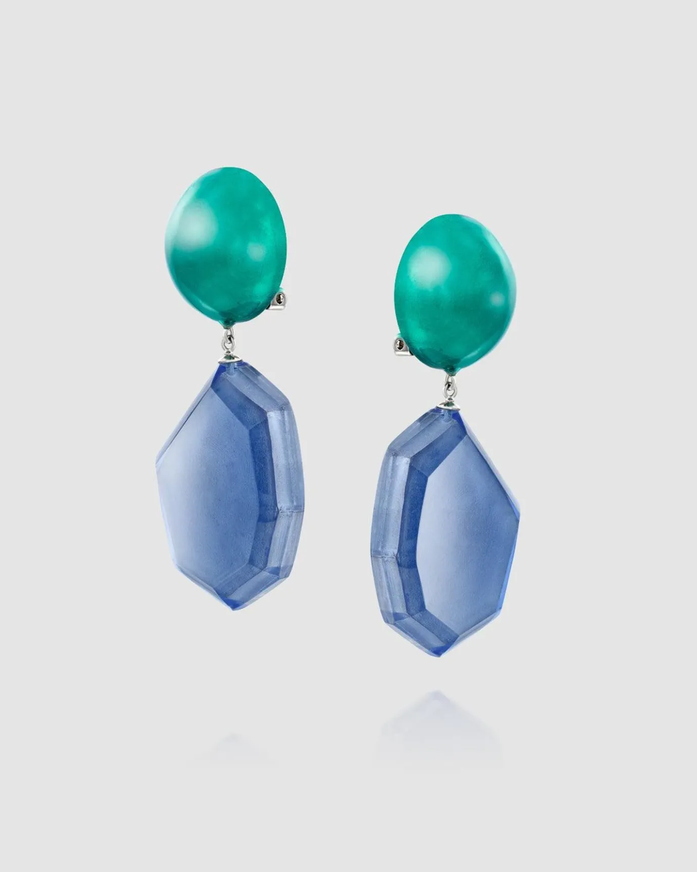 Women Alembika Jewelry<Sea & Sky Drop Earrings, Green/Blue