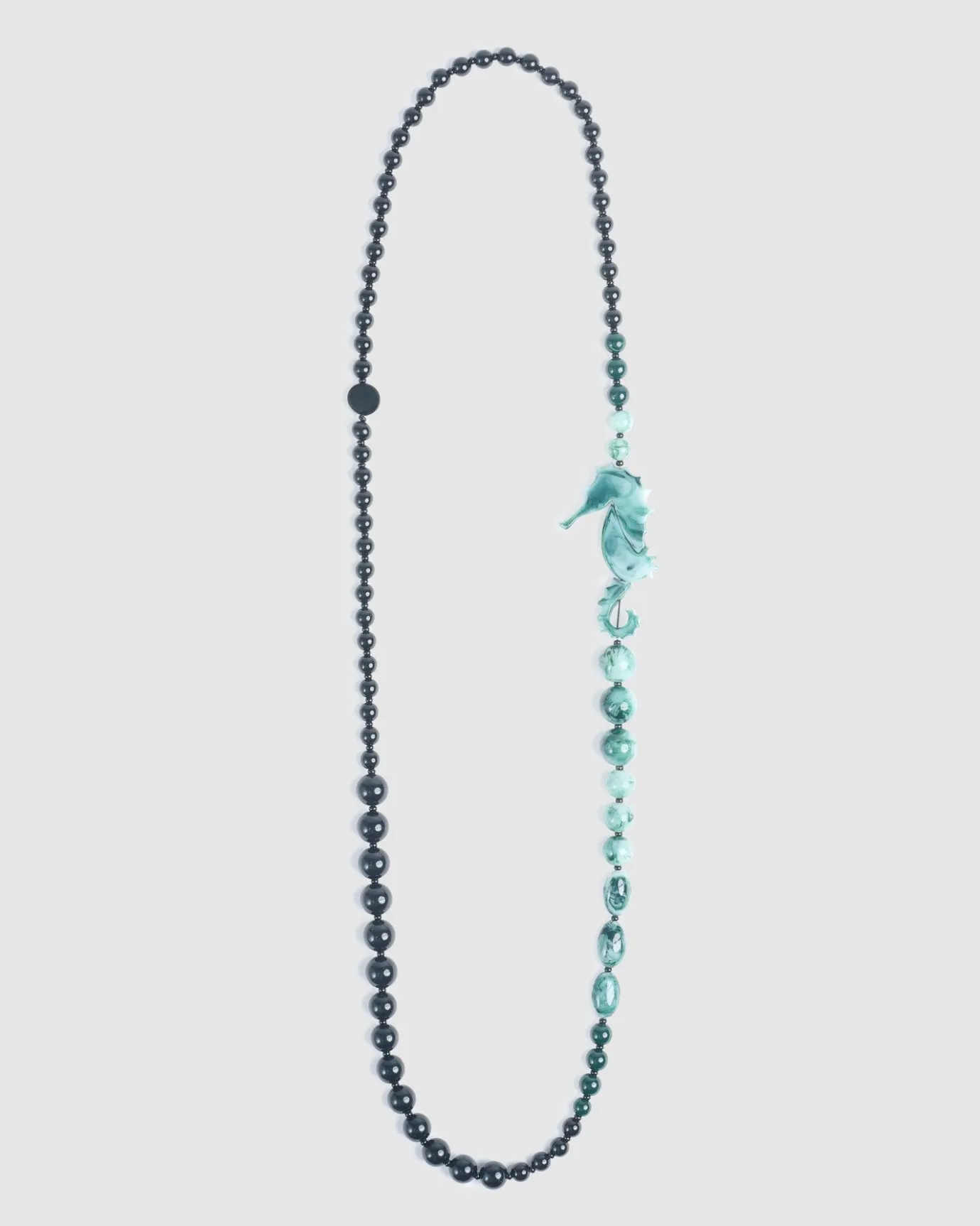 Women Alembika Jewelry<Seahorse Bead Necklace, Sea Green