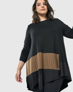 Women Alembika Plus<Sequoia Swing Tunic Top, Coffee