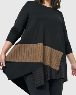 Women Alembika Plus<Sequoia Swing Tunic Top, Coffee