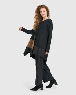 Women Alembika Plus<Sequoia Swing Tunic Top, Coffee