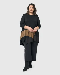 Women Alembika Plus<Sequoia Swing Tunic Top, Coffee