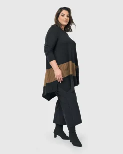 Women Alembika Plus<Sequoia Swing Tunic Top, Coffee