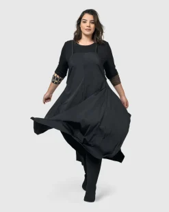 Women Alembika Dresses<Shelley Apron Dress, Black