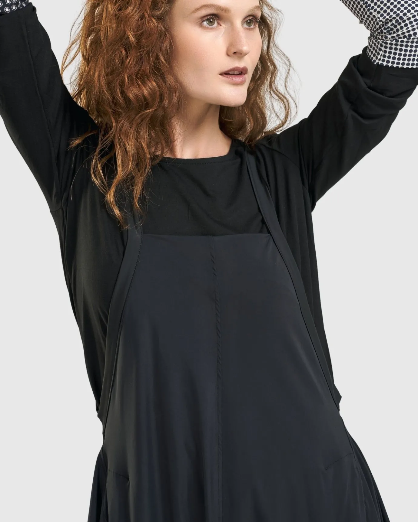 Women Alembika Plus<Shelley Apron Dress, Black
