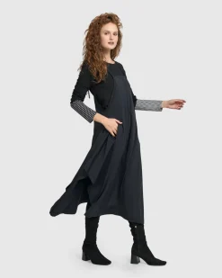 Women Alembika Plus<Shelley Apron Dress, Black