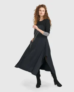 Women Alembika Plus<Shelley Apron Dress, Black
