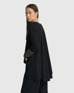 Women Alembika Plus<Shelley Apron Top, Black