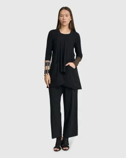 Women Alembika Jackets<Shelley Apron Top, Black