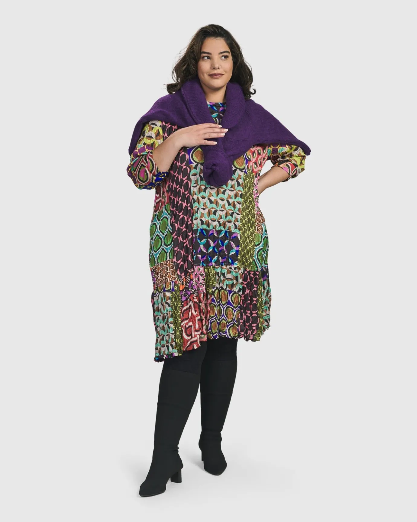 Women Alembika Sweaters & Cardigans<Siesta Oversized Sweater, Purple