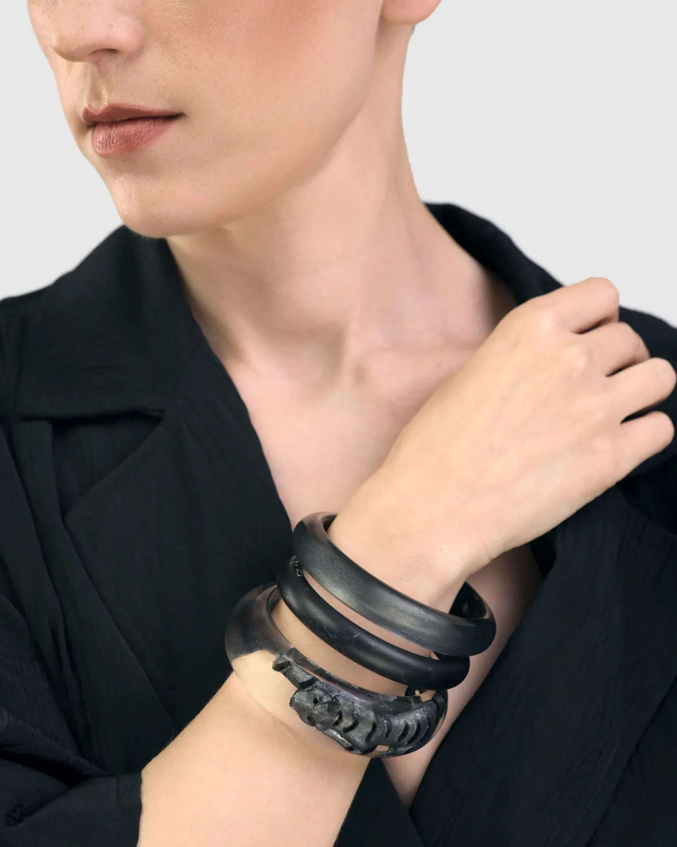 Women Alembika Jewelry<Silver Bangle Bracelet, Metallic