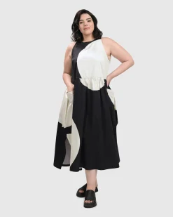 Women Alembika Plus<Sleeveless Maxi Dress, Black