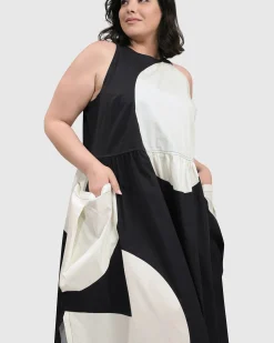 Women Alembika Dresses<Sleeveless Maxi Dress, Black