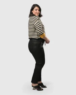 Women Alembika Pants & Skirts<Snake Iconic Stretch Jeans, Black