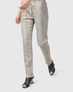 Women Alembika Plus<Snake Iconic Stretch Jeans, Ecru