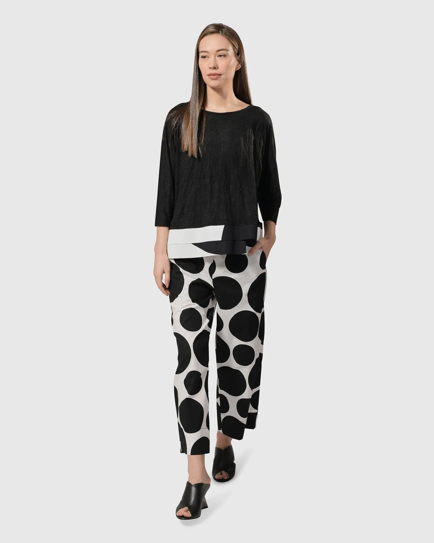 Women Alembika Plus<Solo Cropped Pants, Bubbles