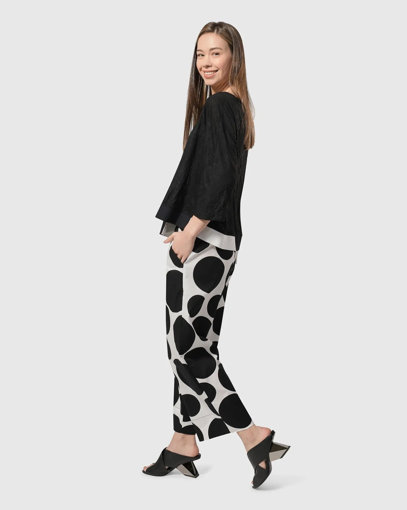 Women Alembika Plus<Solo Cropped Pants, Bubbles