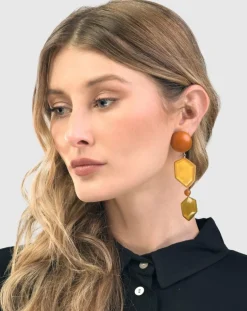 Women Alembika Accessories<Spice Drop Earrings, Gold Multi
