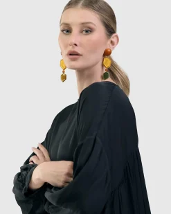 Women Alembika Jewelry<Spice Drop Earrings, Gold Multi