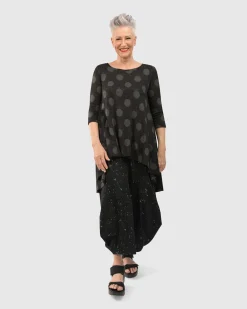 Women Alembika Pants & Skirts<Splatter Punto Pants, Black