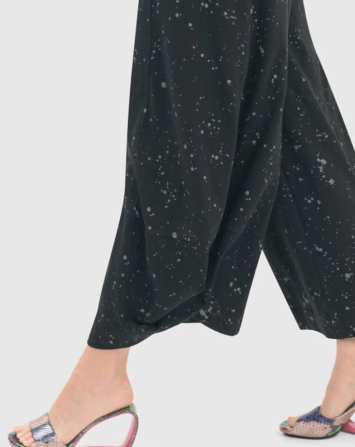 Women Alembika Pants & Skirts<Splatter Punto Pants, Black