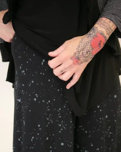 Women Alembika Plus<Splatter Punto Pants, Black