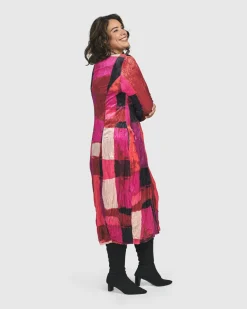 Women Alembika Plus<Sunset Strip Cocoon Dress, Magenta