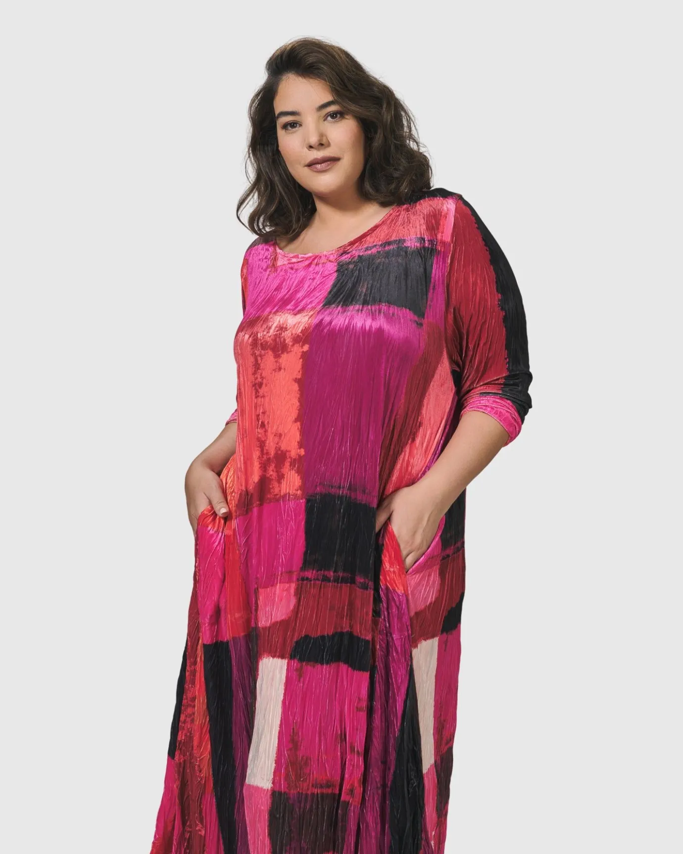 Women Alembika Plus<Sunset Strip Maxi Dress, Magenta