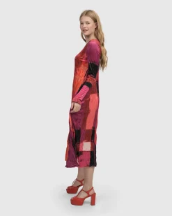Women Alembika Plus<Sunset Strip Maxi Dress, Magenta